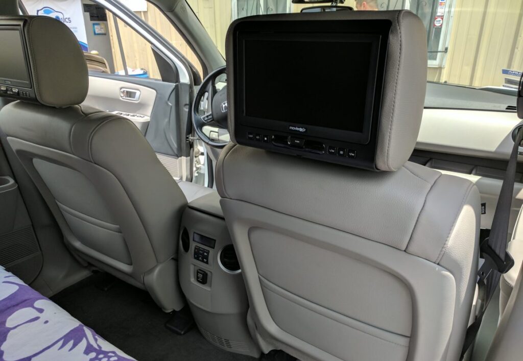 Audiovox 9-inch headrest TV with DVD, USB and HDMI inputs