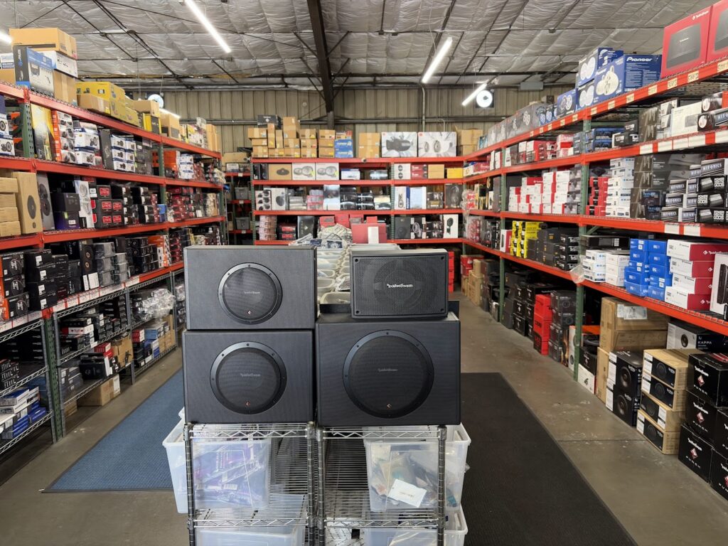 Inside the Guru Electronics showroom in San Jose